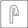 A simple line icon of a jemmy bar representing the Jemmy Test, which assesses how well a security screen resists forced levering or prying attacks as required under AS 5039.